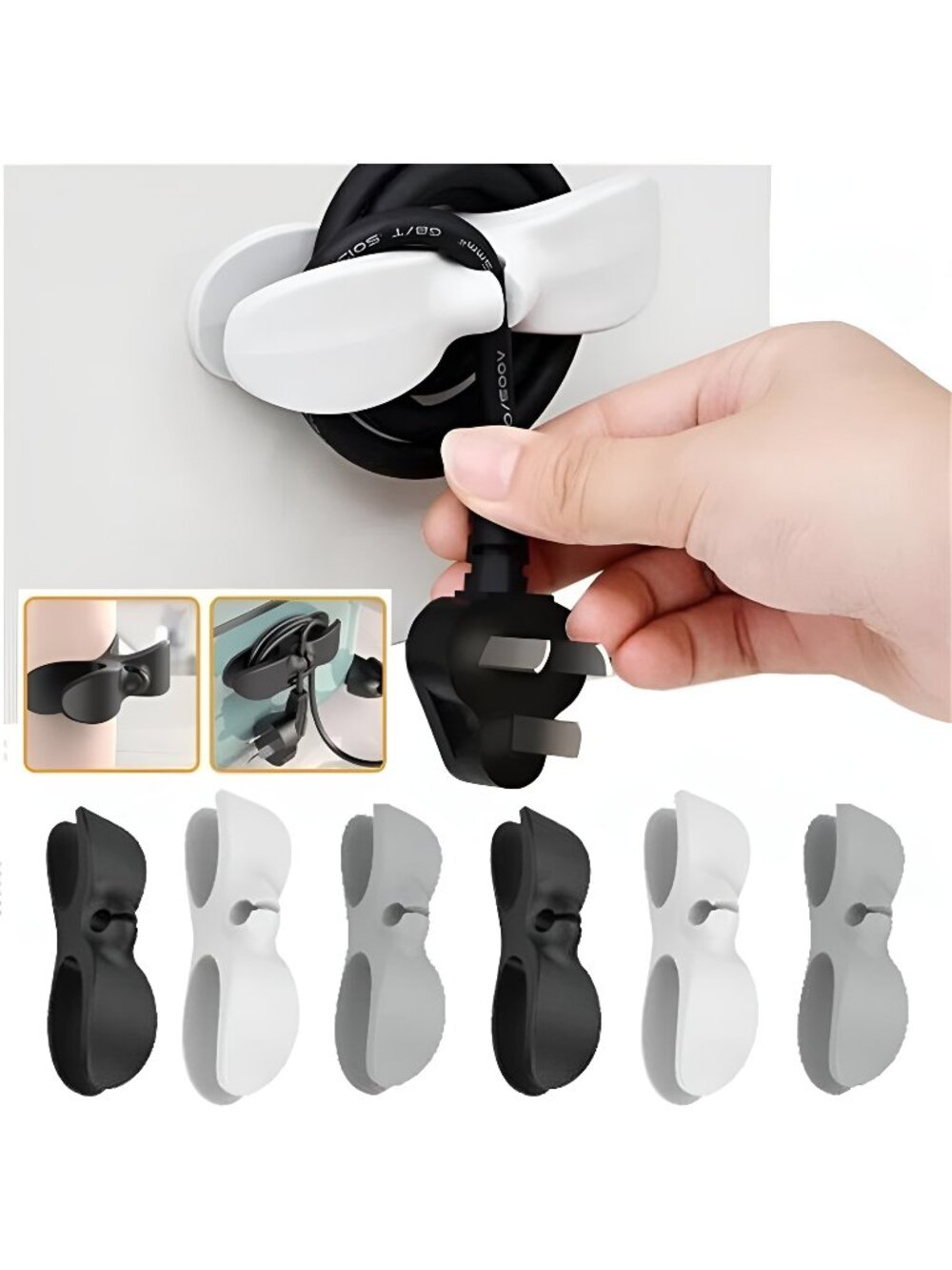 Cord Organizer for Kitchen Appliances Cord Organizer Winder Wrapper Holder 6Pcs